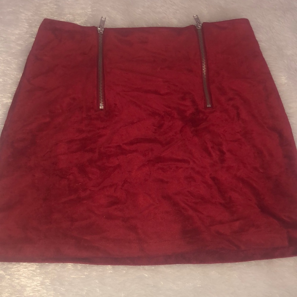 Red skirt